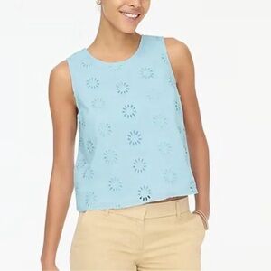 J.Crew Eyelet shell tank top